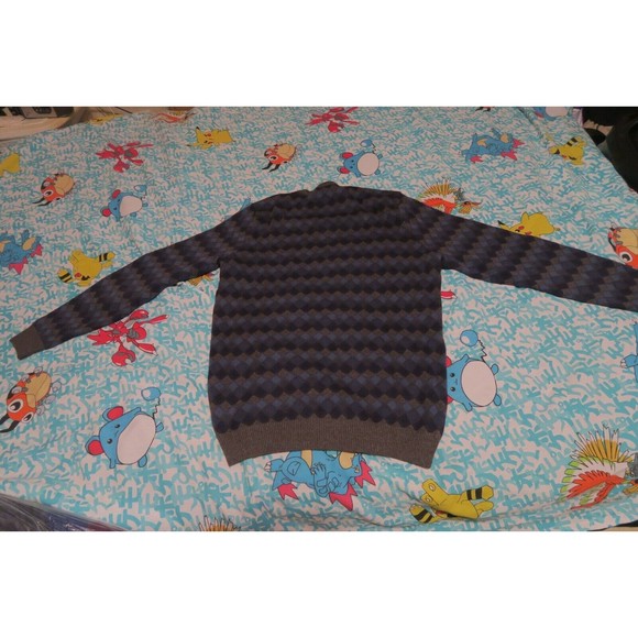 LC Waikiki Classic Crewneck Long Sleeve Sweater Diamond Large Indigo Acrylic - Picture 6 of 6